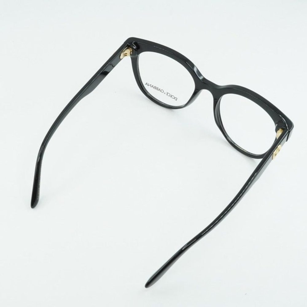 FINAL PRICE NEW DOLCE & GABBANA DG3353 501 BLACK 51MM EYEGLASSES - Picture 10 of 10